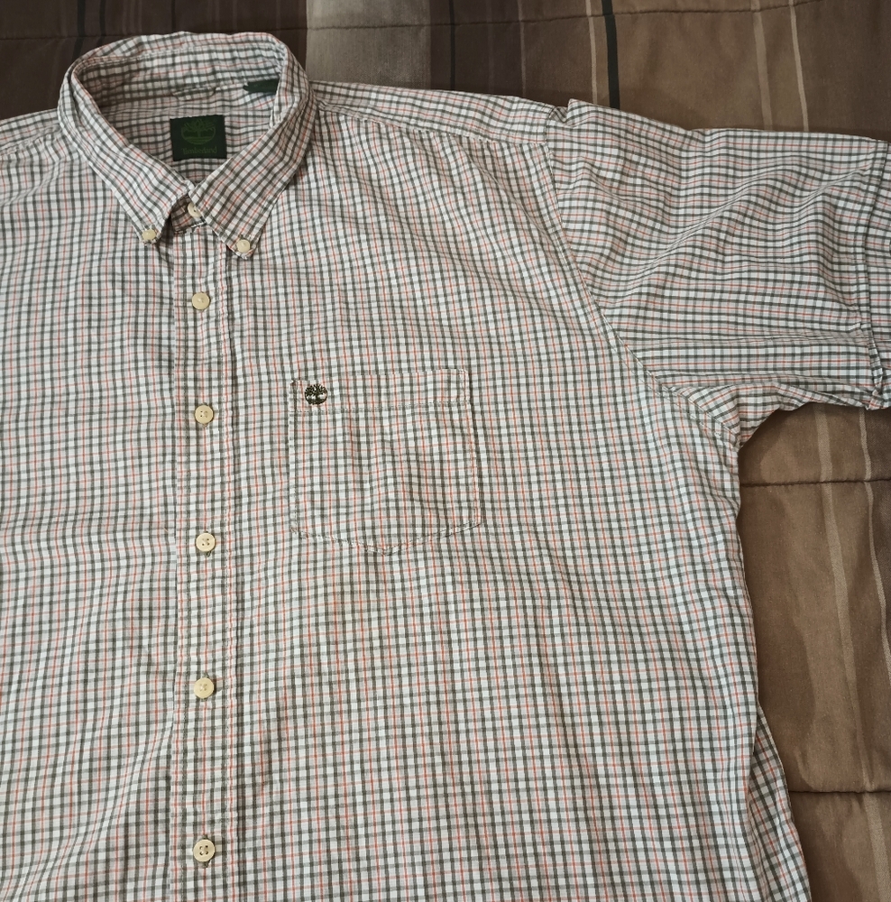 Men's‎ Timberland Multicolor Plaid Button Down Shirt XXL